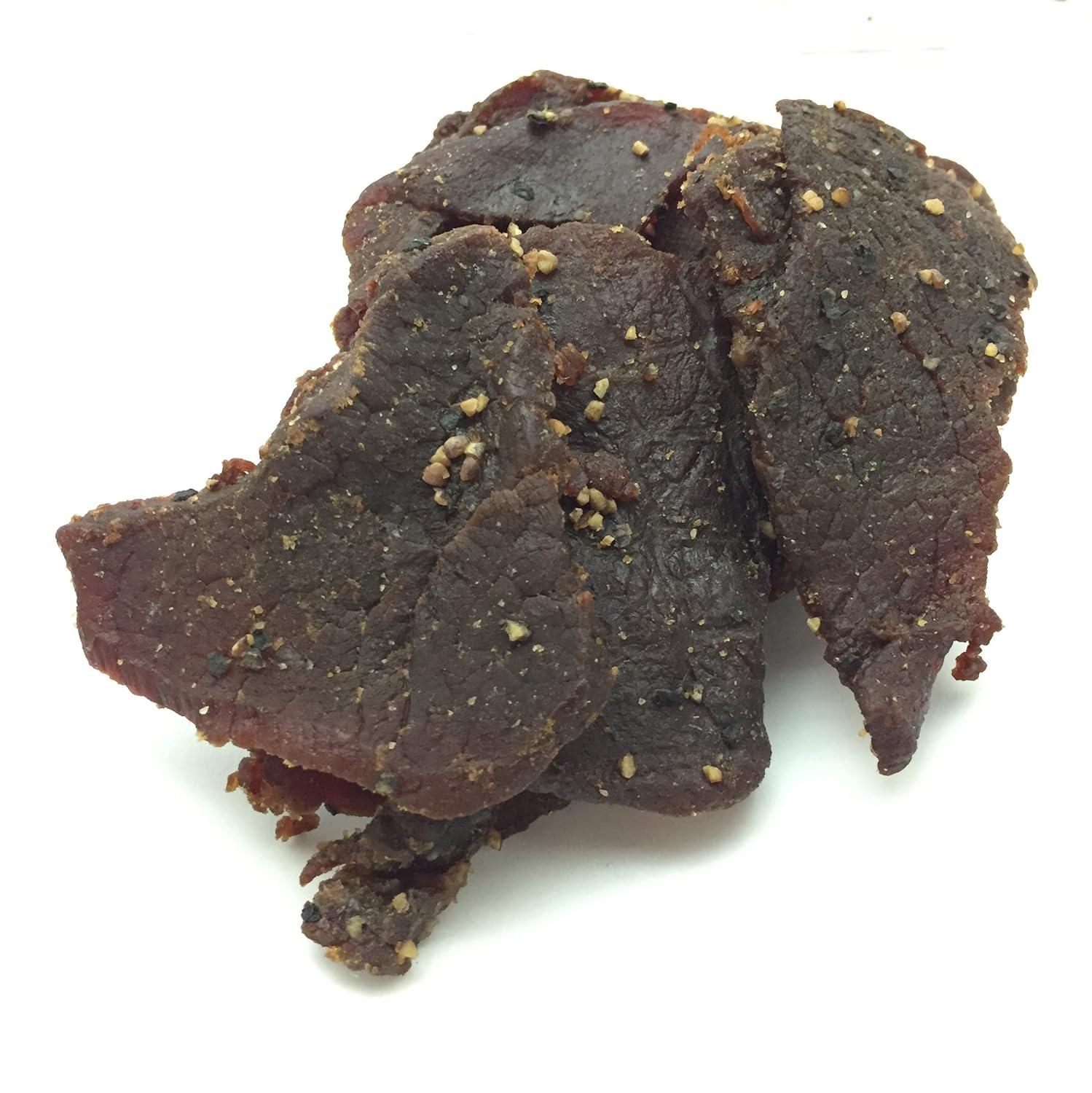 image:imageJerkycom Beef Jerky Combo Featuring Flavors Hot Teriyaki Original Sweet amp Spicy Black Pepper Gourmet Snack Gift for Men 5 Flavors 25 oz bagsBeef Jerky Combo 5 Flavors 25 oz bags