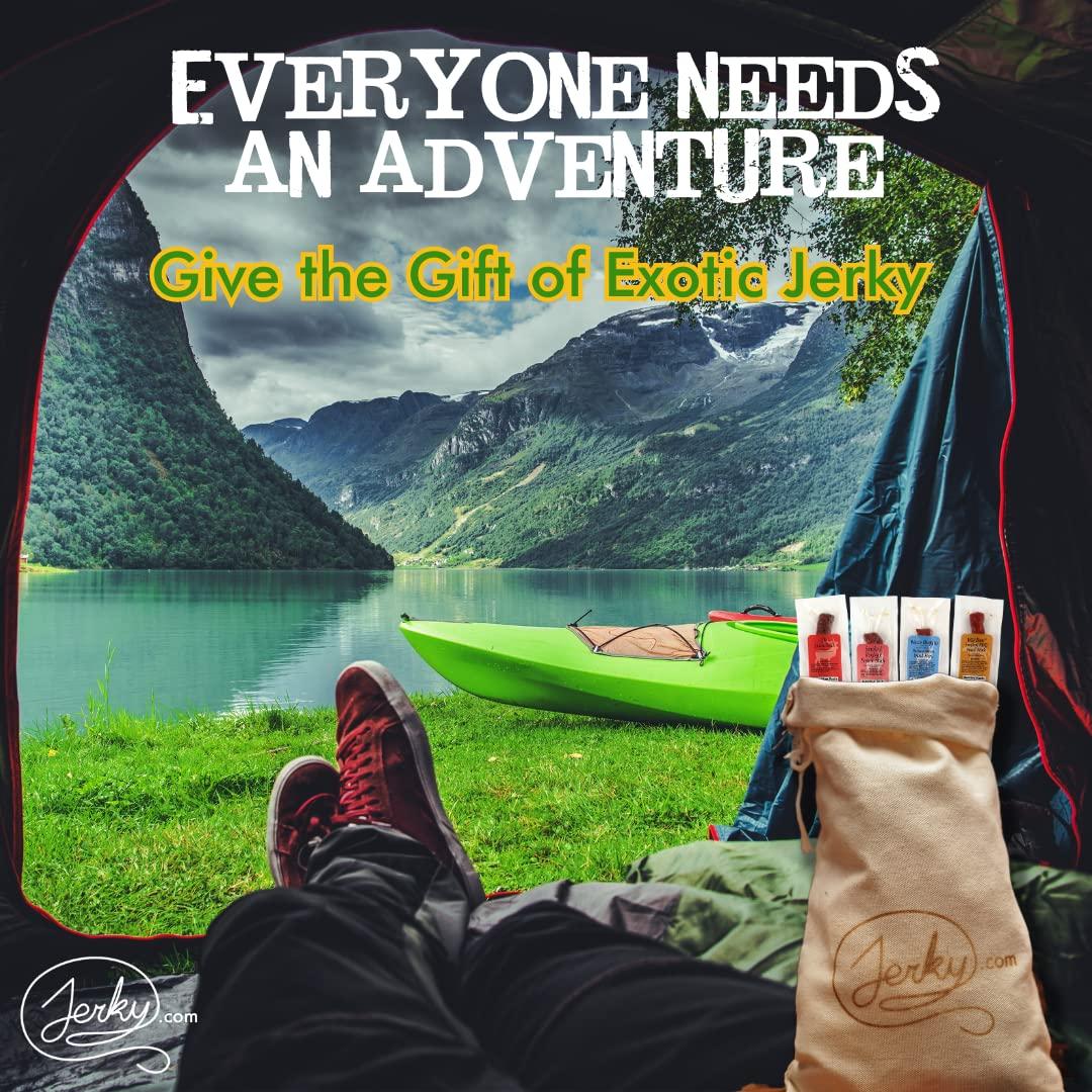 image:imageJerkycom Exotic Meat Sticks Gift Bag Wild Game Jerky Sampler with Venison Elk amp Wild Boar 12pc High Protein Jerky Gift basket Unique Birthday Gifts for Men24 Piece Gift Bag