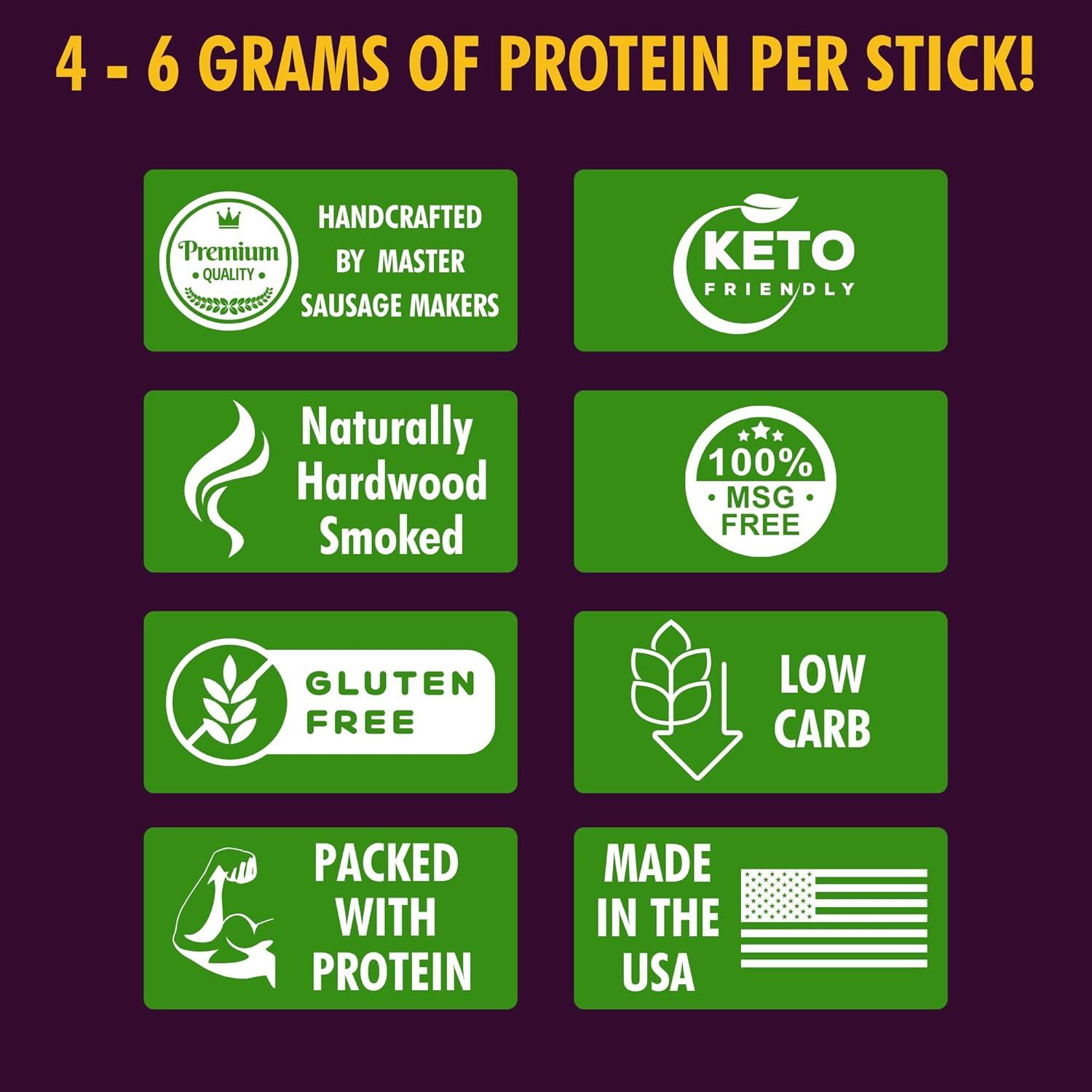 image:imageJerkycom 30Pack Jerky Variety Pack Meat Sticks Low Carb High Protein Snacks Keto Friendly Gluten Free Bonus Includes Exclusive Flavor Turkey Ham Pork amp Beef Sticks Jerky Gifts Birthday Day Gifts for MenVariety Sampler