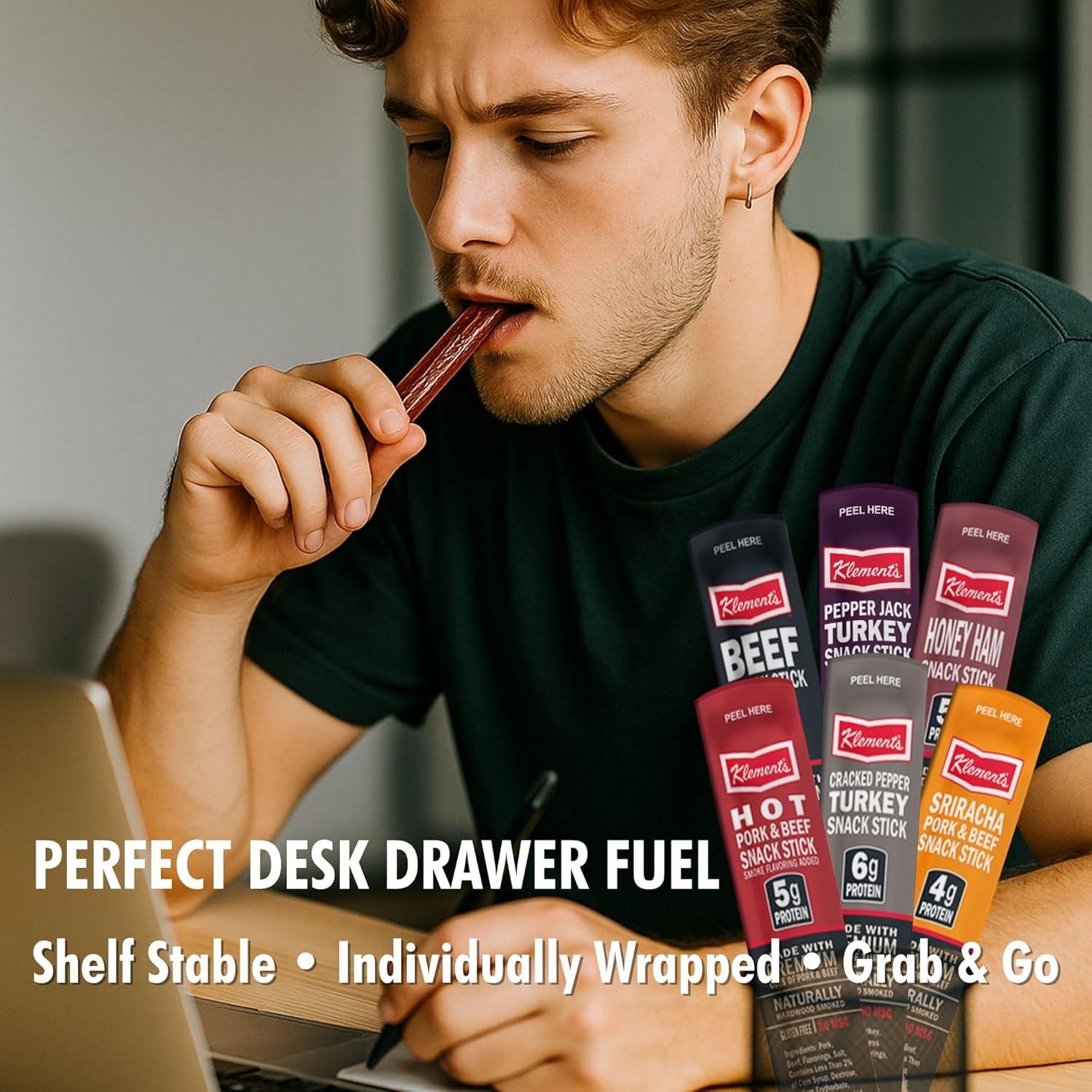image:imageJerkycom 30Pack Jerky Variety Pack Meat Sticks Low Carb High Protein Snacks Keto Friendly Gluten Free Bonus Includes Exclusive Flavor Turkey Ham Pork amp Beef Sticks Jerky Gifts Birthday Day Gifts for MenVariety Sampler