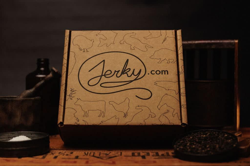 image:imageJerkycom Exotic Jerky Gift Box 8pc Wild Game Exotic Jerky Variety Pack with Venison Elk Wild Boar amp Buffalo High Protein Low Fat Keto Exotic Meat Snacks Jerky Gifts Birthday Gifts for Men21 Piece Beef Gift Box