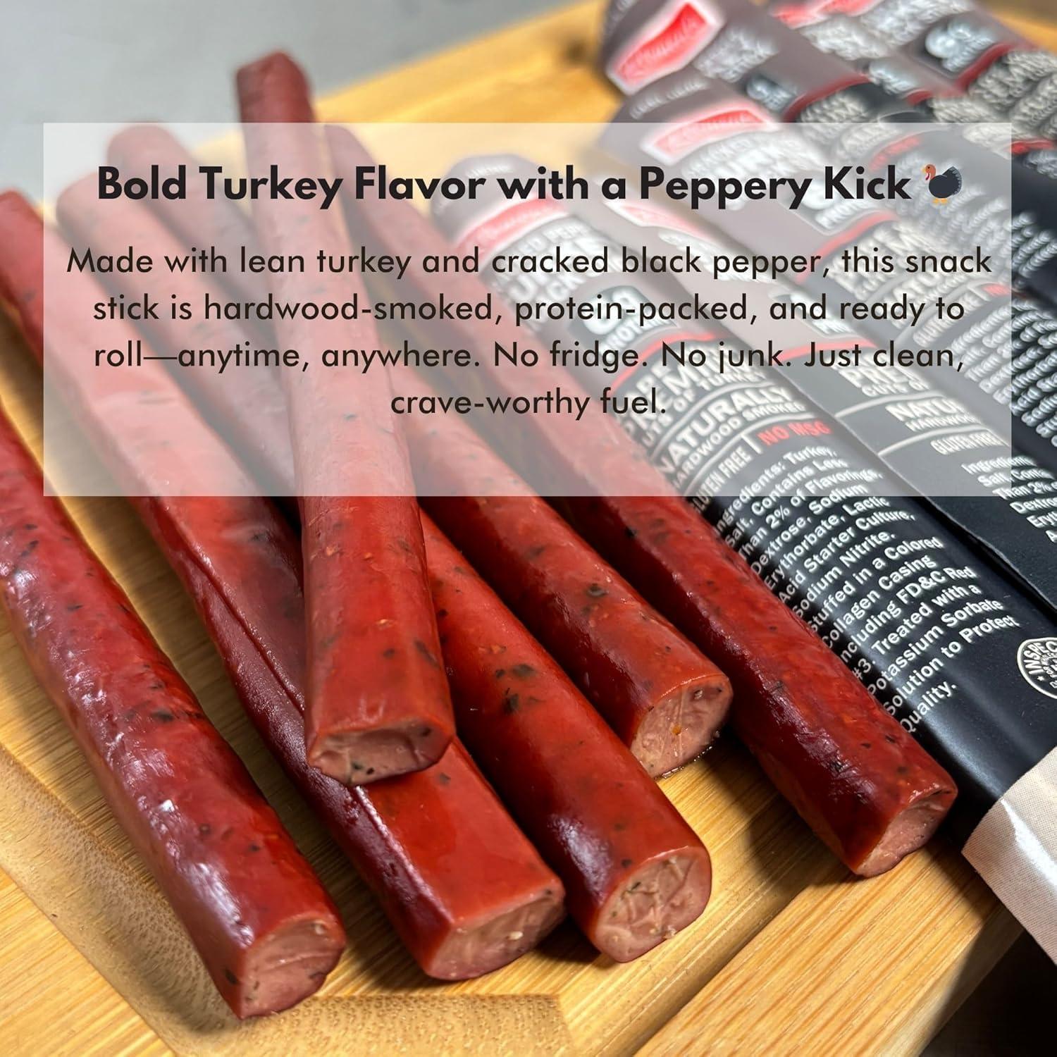 image:imageJerkycom Meat amp Cheese Sticks Sampler 26pc Meat Sticks Variety Pack with Beef Sticks Pork Turkey Ham amp Cheese High Protein GlutenFree Low Carb Meat Sticks individually wrapped Beef jerky Gift for MenTurkey Sticks 26 Pack