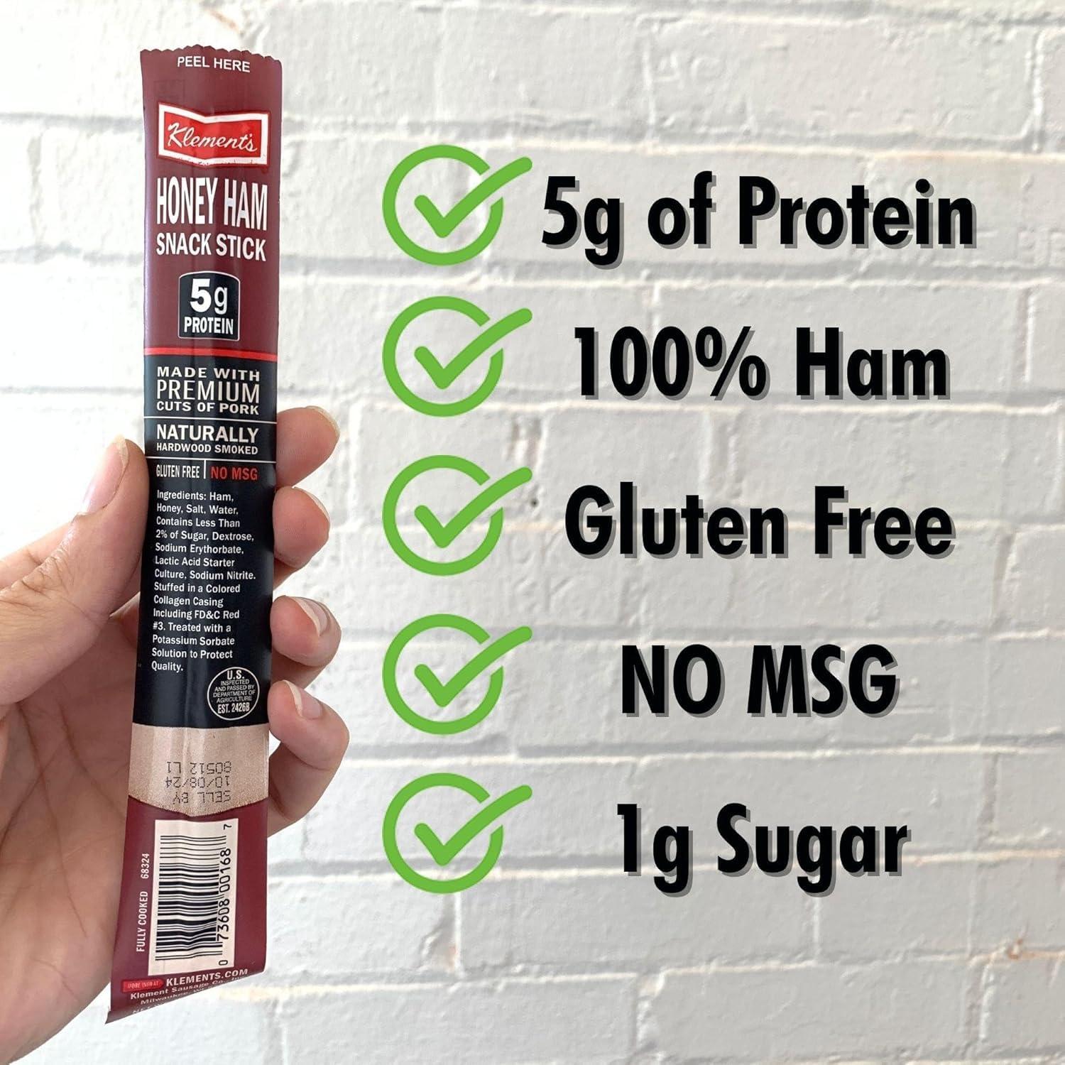 image:imageJerkycom Meat amp Cheese Sticks Sampler 26pc Meat Sticks Variety Pack with Beef Sticks Pork Turkey Ham amp Cheese High Protein GlutenFree Low Carb Meat Sticks individually wrapped Beef jerky Gift for MenHam Sticks 26 Pack