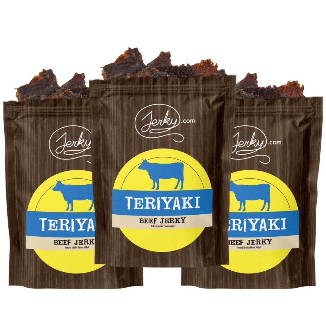 image:imageJerkycom All Natural Chipotle Bourbon Beef Jerky No Added Preservatives No MSG or Nitrates Smoky BourbonInfused Heat 100 Lean Beef 25 Ounce Pack of 1Teriyaki
