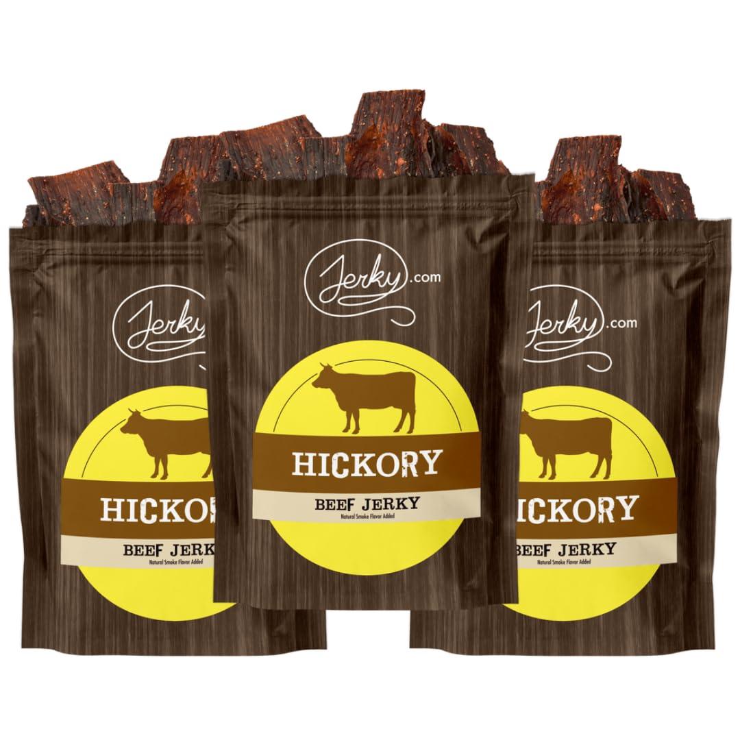 image:imageJerkycom All Natural Chipotle Bourbon Beef Jerky No Added Preservatives No MSG or Nitrates Smoky BourbonInfused Heat 100 Lean Beef 25 Ounce Pack of 1Hickory