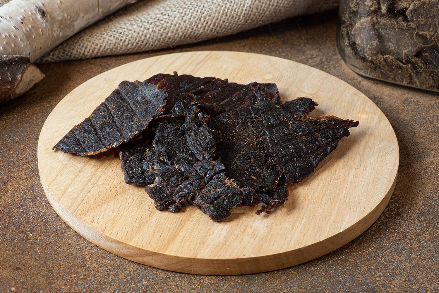 image:imageJerkycom All Natural Chipotle Bourbon Beef Jerky No Added Preservatives No MSG or Nitrates Smoky BourbonInfused Heat 100 Lean Beef 25 Ounce Pack of 1Habanero
