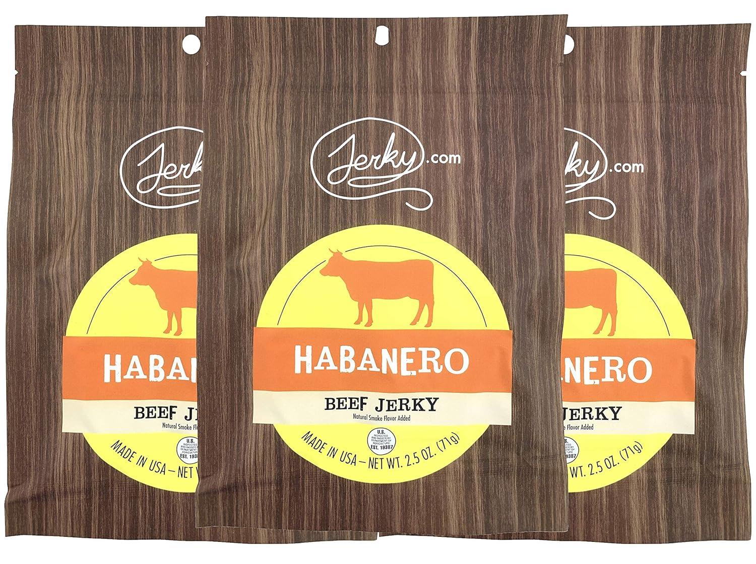 image:imageJerkycom All Natural Chipotle Bourbon Beef Jerky No Added Preservatives No MSG or Nitrates Smoky BourbonInfused Heat 100 Lean Beef 25 Ounce Pack of 1Habanero
