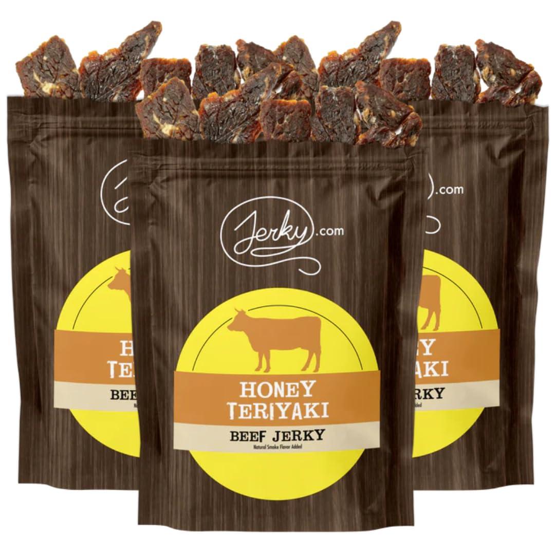 image:imageJerkycom All Natural Chipotle Bourbon Beef Jerky No Added Preservatives No MSG or Nitrates Smoky BourbonInfused Heat 100 Lean Beef 25 Ounce Pack of 1Honey Teriyaki
