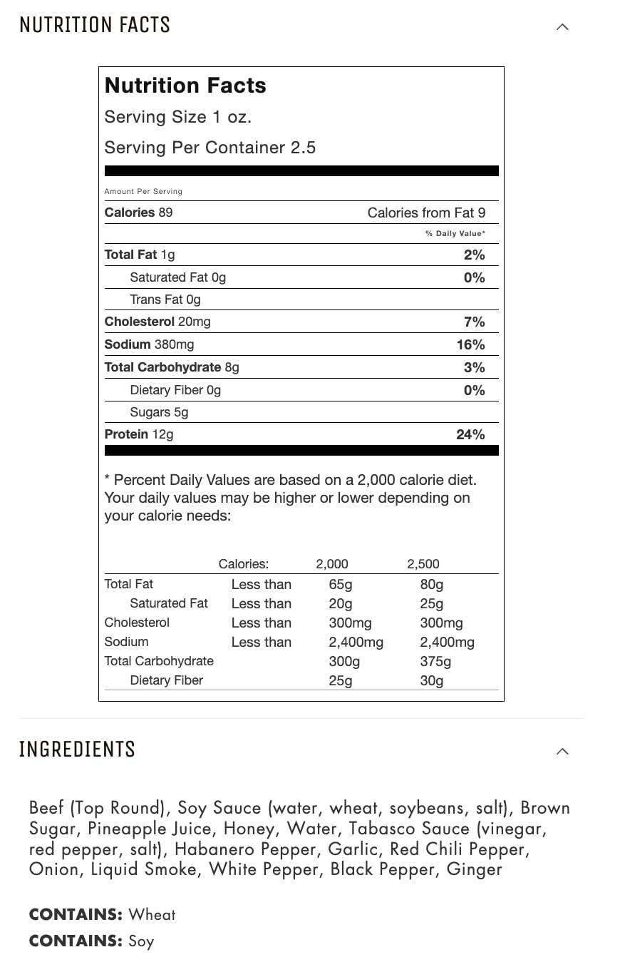image:imageJerkycom All Natural Chipotle Bourbon Beef Jerky No Added Preservatives No MSG or Nitrates Smoky BourbonInfused Heat 100 Lean Beef 25 Ounce Pack of 1Habanero
