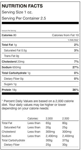 image:imageJerkycom All Natural Chipotle Bourbon Beef Jerky No Added Preservatives No MSG or Nitrates Smoky BourbonInfused Heat 100 Lean Beef 25 Ounce Pack of 1Green Chile