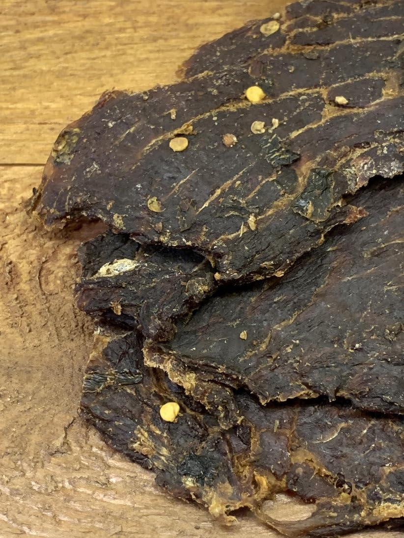 image:imageJerkycom All Natural Chipotle Bourbon Beef Jerky No Added Preservatives No MSG or Nitrates Smoky BourbonInfused Heat 100 Lean Beef 25 Ounce Pack of 1Jalapeno