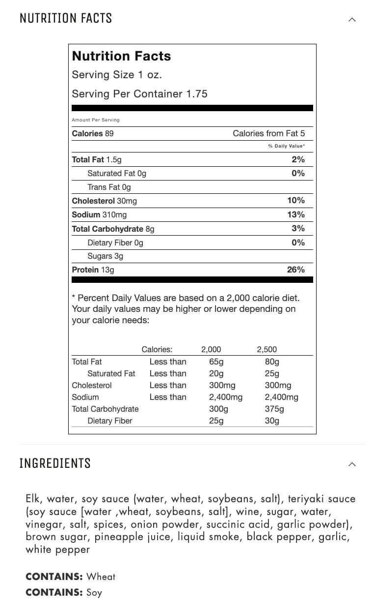 image:imageJerkycom Exotic Cajun Alligator Jerky Wild Game Meat Snacks Exotic Snacks HighProtein AllNatural No Added Preservatives Healthy Snacks for Adults 175 oz Pack of 1Original Elk