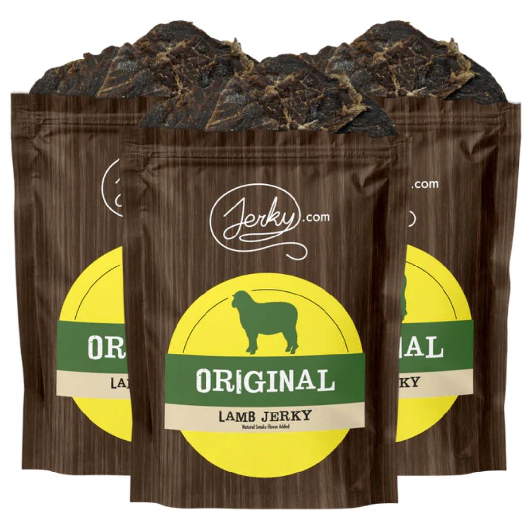 image:imageJerkycom Exotic Cajun Alligator Jerky Wild Game Meat Snacks Exotic Snacks HighProtein AllNatural No Added Preservatives Healthy Snacks for Adults 175 oz Pack of 1Original Lamb