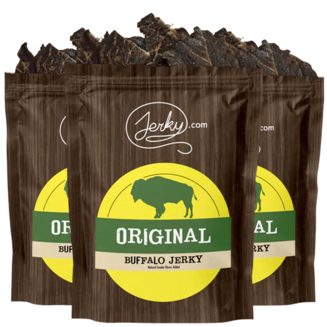 image:imageJerkycom Exotic Cajun Alligator Jerky Wild Game Meat Snacks Exotic Snacks HighProtein AllNatural No Added Preservatives Healthy Snacks for Adults 175 oz Pack of 1Original Buffalo