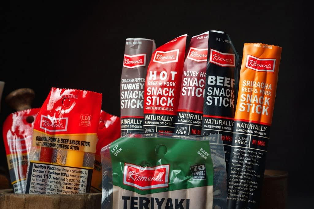 image:imageJerkycom XXL Beef Jerky amp Meat Sticks Variety Pack 52 Piece Gift Basket with Beef Sticks Pork Turkey Ham amp Cheese Over 2 lbs of High Protein Meat Snacks Jerky Gifts Birthday Gifts for Men52 Piece Gift Bag