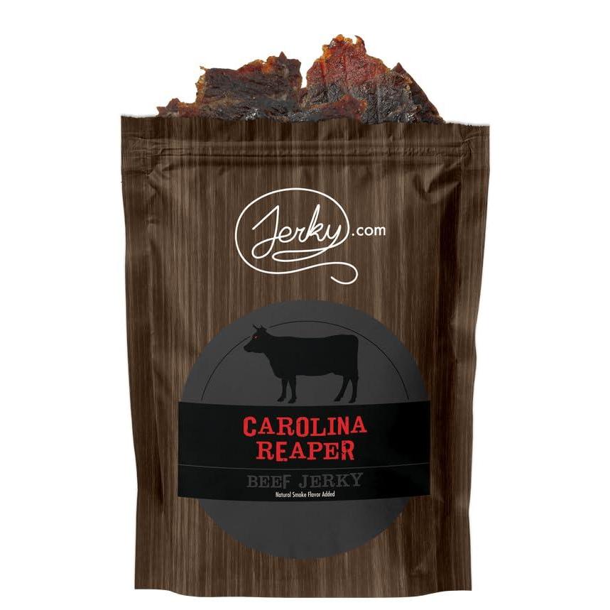 image:imageJerkycom All Natural Chipotle Bourbon Beef Jerky No Added Preservatives No MSG or Nitrates Smoky BourbonInfused Heat 100 Lean Beef 25 Ounce Pack of 1Carolina Reaper