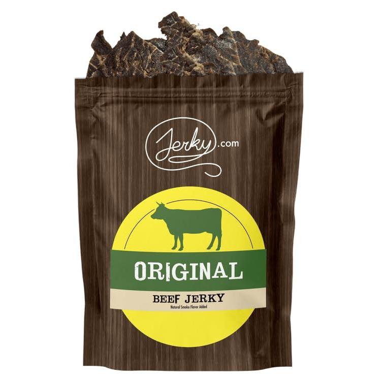 image:imageJerkycom All Natural Chipotle Bourbon Beef Jerky No Added Preservatives No MSG or Nitrates Smoky BourbonInfused Heat 100 Lean Beef 25 Ounce Pack of 1Original