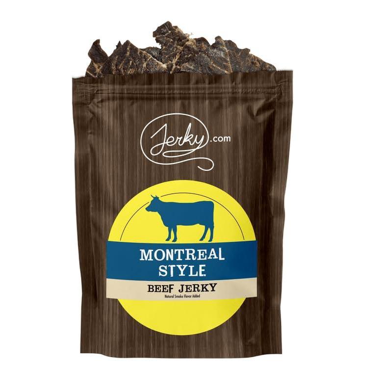 image:imageJerkycom All Natural Chipotle Bourbon Beef Jerky  No Added Preservatives No MSG or Nitrates  Smoky BourbonInfused Heat 100 Lean Beef 25 Ounce Pack of 1Montreal Style