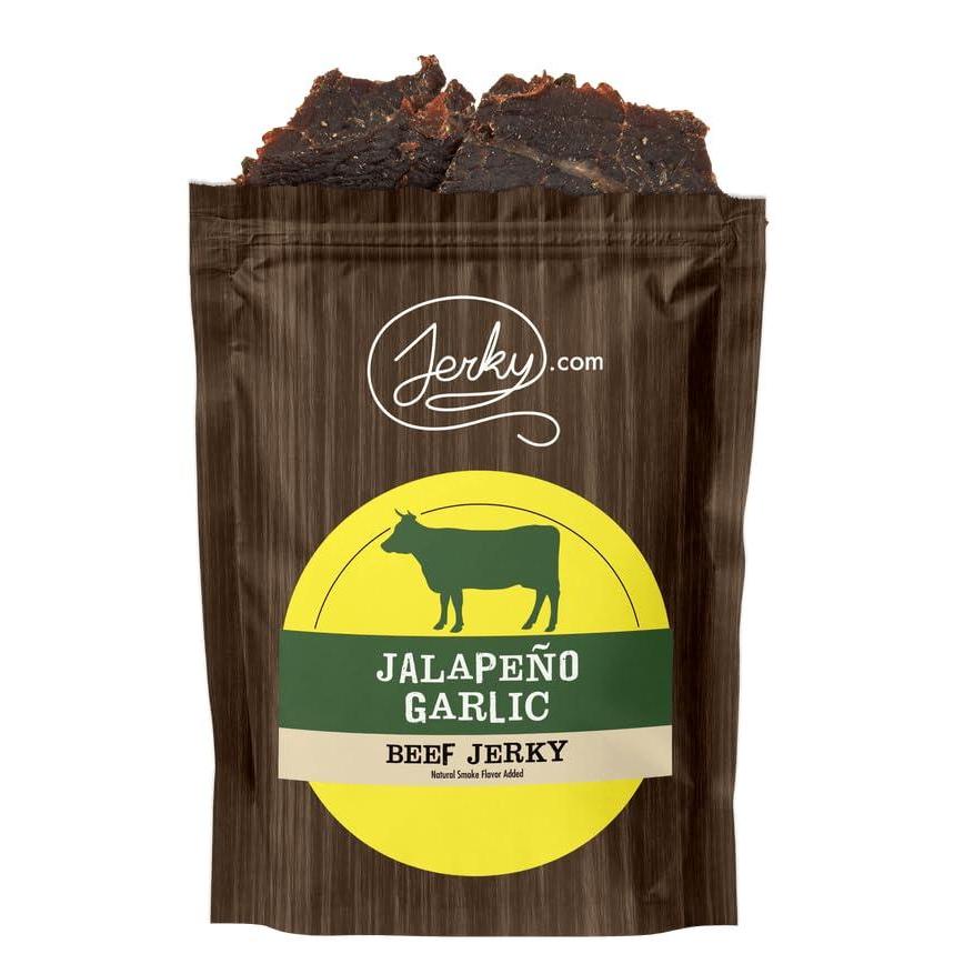image:imageJerkycom All Natural Chipotle Bourbon Beef Jerky No Added Preservatives No MSG or Nitrates Smoky BourbonInfused Heat 100 Lean Beef 25 Ounce Pack of 1Jalapeno Garlic