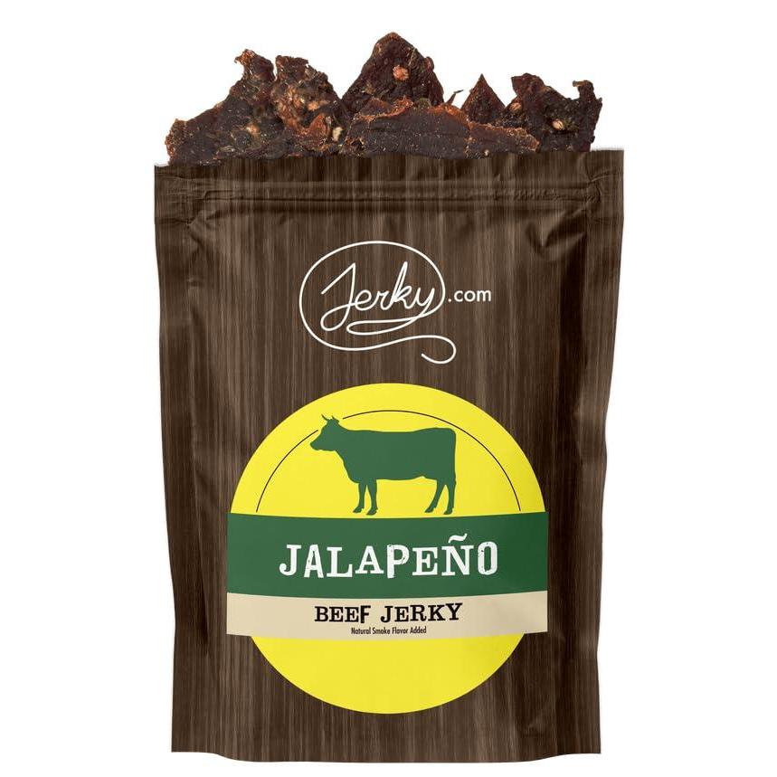 image:imageJerkycom All Natural Chipotle Bourbon Beef Jerky No Added Preservatives No MSG or Nitrates Smoky BourbonInfused Heat 100 Lean Beef 25 Ounce Pack of 1Jalapeno