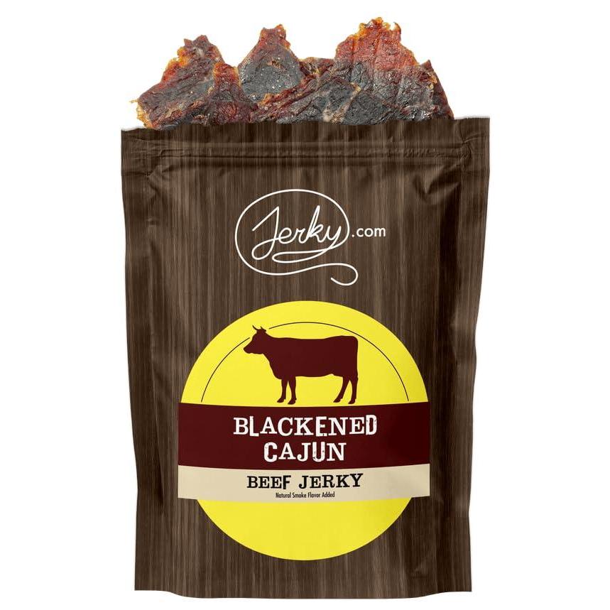 image:imageJerkycom All Natural Chipotle Bourbon Beef Jerky  No Added Preservatives No MSG or Nitrates  Smoky BourbonInfused Heat 100 Lean Beef 25 Ounce Pack of 1Blackened Cajun
