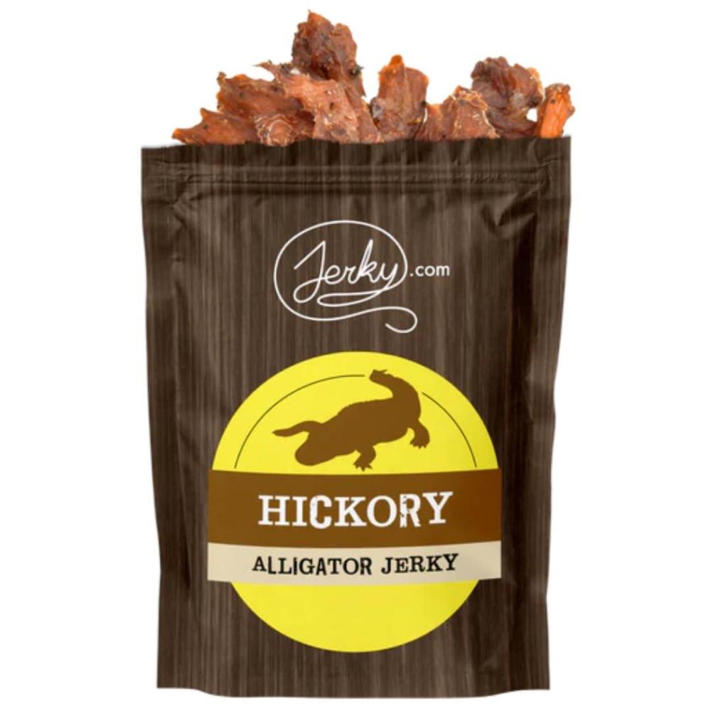image:imageJerkycom Exotic Cajun Alligator Jerky Wild Game Meat Snacks Exotic Snacks HighProtein AllNatural No Added Preservatives Healthy Snacks for Adults 175 oz Pack of 1Hickory Alligator
