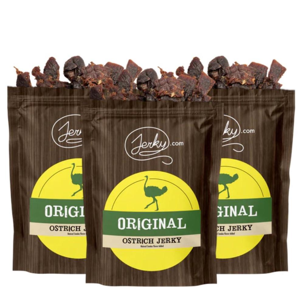 image:imageJerkycom Exotic Cajun Alligator Jerky Wild Game Meat Snacks Exotic Snacks HighProtein AllNatural No Added Preservatives Healthy Snacks for Adults 175 oz Pack of 1Original Ostrich