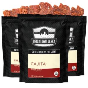 Fajita Soft and Tender Style Best Beef Jerky – 3 PACK – Try Our Best Tasting Soft Beef Jerky – 7.5 total oz.(Fajita)