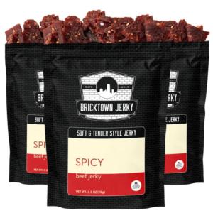 Fajita Soft and Tender Style Best Beef Jerky – 3 PACK – Try Our Best Tasting Soft Beef Jerky – 7.5 total oz.(Spicy)