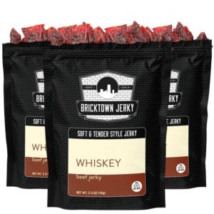 Fajita Soft and Tender Style Best Beef Jerky – 3 PACK – Try Our Best Tasting Soft Beef Jerky – 7.5 total oz.(Whiskey)