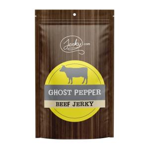 Jerky.com All Natural Chipotle Bourbon Beef Jerky – No Added Preservatives, No MSG or Nitrates – Smoky, Bourbon-Infused Heat, 100% Lean Beef (2.5 Ounce, Pack of 1)(Ghost Pepper)