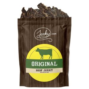 Jerky.com All Natural Chipotle Bourbon Beef Jerky – No Added Preservatives, No MSG or Nitrates – Smoky, Bourbon-Infused Heat, 100% Lean Beef (2.5 Ounce, Pack of 1)(Original)