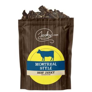 Jerky.com All Natural Chipotle Bourbon Beef Jerky – No Added Preservatives, No MSG or Nitrates – Smoky, Bourbon-Infused Heat, 100% Lean Beef (2.5 Ounce, Pack of 1)(Montreal Style)