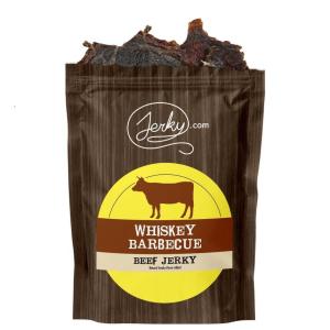 Jerky.com All Natural Chipotle Bourbon Beef Jerky – No Added Preservatives, No MSG or Nitrates – Smoky, Bourbon-Infused Heat, 100% Lean Beef (2.5 Ounce, Pack of 1)(Whiskey Barbecue)