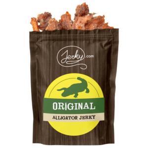 Jerky.com Exotic Cajun Alligator Jerky – Wild Game Meat Snacks, Exotic Snacks, High-Protein, All-Natural, No Added Preservatives – Healthy Snacks for Adults – 1.75 oz. (Pack of 1)(Original Alligator)