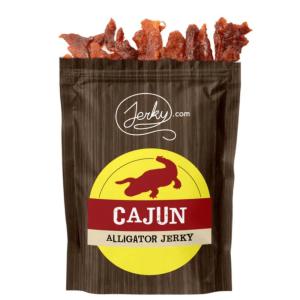 Jerky.com Exotic Cajun Alligator Jerky – Wild Game Meat Snacks, Exotic Snacks, High-Protein, All-Natural, No Added Preservatives – Healthy Snacks for Adults – 1.75 oz. (Pack of 1)(Cajun Alligator)