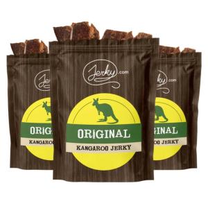 Jerky.com Exotic Cajun Alligator Jerky – Wild Game Meat Snacks, Exotic Snacks, High-Protein, All-Natural, No Added Preservatives – Healthy Snacks for Adults – 1.75 oz. (Pack of 1)(Original Kangaroo)
