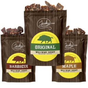 Jerky.com Exotic Cajun Alligator Jerky – Wild Game Meat Snacks, Exotic Snacks, High-Protein, All-Natural, No Added Preservatives – Healthy Snacks for Adults – 1.75 oz. (Pack of 1)(Wild Boar Jerky Sampler (All 3 Flavors))