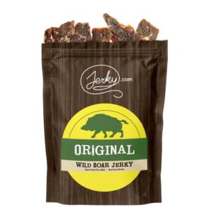 Jerky.com Exotic Cajun Alligator Jerky – Wild Game Meat Snacks, Exotic Snacks, High-Protein, All-Natural, No Added Preservatives – Healthy Snacks for Adults – 1.75 oz. (Pack of 1)(Original Wild Boar)