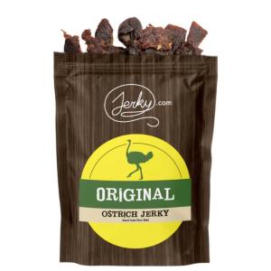 Jerky.com Exotic Original Ostrich Jerky – Wild Game Meat Snacks, Exotic Snacks, High-Protein, All-Natural, No Added Preservatives – Healthy Snacks for Adults – 1.75 oz. (Pack of 1)