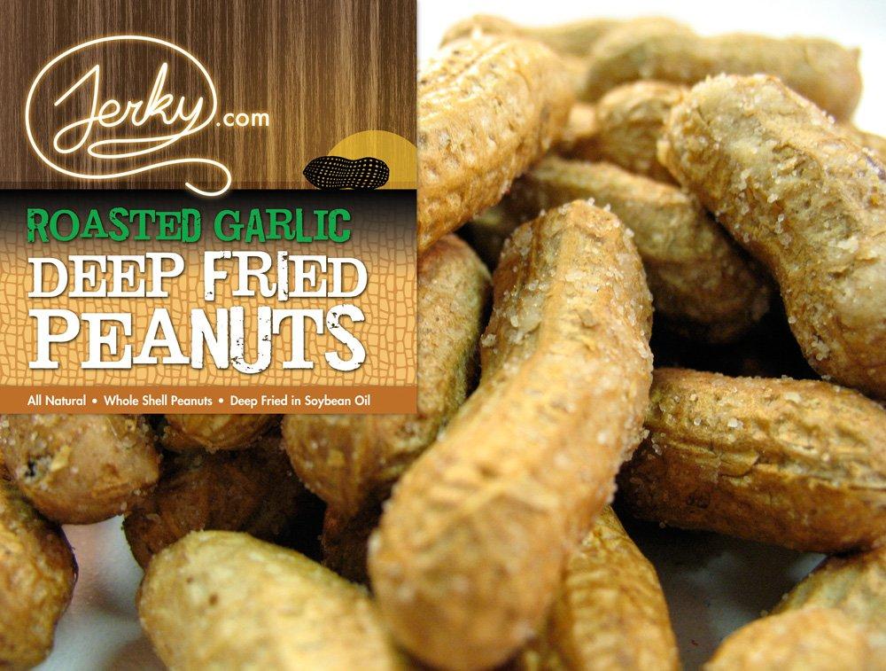 image:imageJerkycom Deep Fried Peanuts in Shell Sampler 3 Pack Gourmet Flavors Include Salted Roasted Garlic Spicy Hot Peanuts in Shell for Human USA Grown Perfect Snack Food 30oz TotalTester Pack 3 Flavors