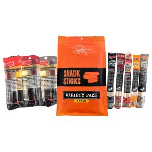 Snack Sticks Variety Pack – 8 Piece Meat Sticks – Assorted Meats. Cheese, and Flavors