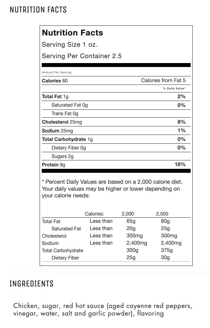 image:imageJamaican Jerk All Natural Chicken Jerky The Best Chicken Jerky on the Market 100 Whole Muscle Chicken No Added Preservatives No Added Nitrates and No Added MSG 25 oz bagBuffalo Wing