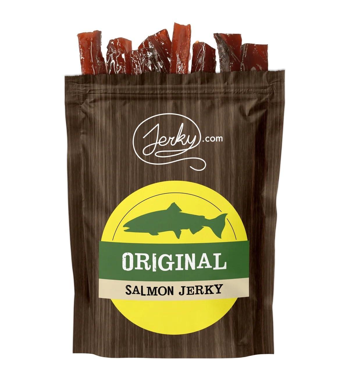 image:imageOriginal All Natural Rainbow Trout Jerky The Freshest and Best Trout Jerky on the Market 100 Whole Muscle Rainbow Trout No Added Preservatives No Added Nitrates and No Added MSG 175 oz bagTester Pack All 3 Flavors