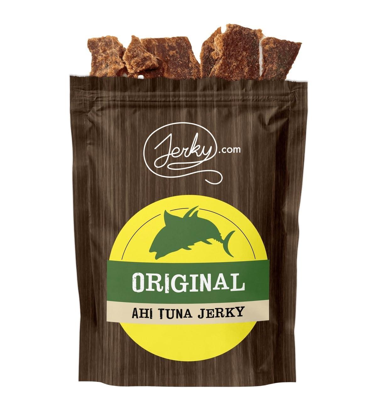image:imageOriginal All Natural Rainbow Trout Jerky The Freshest and Best Trout Jerky on the Market 100 Whole Muscle Rainbow Trout No Added Preservatives No Added Nitrates and No Added MSG 175 oz bagTester Pack All 3 Flavors