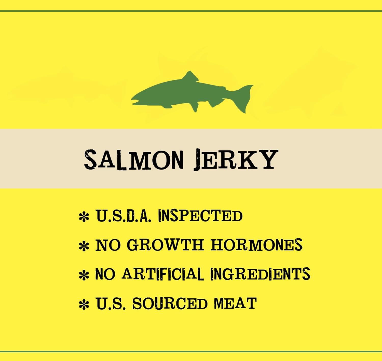 image:imageOriginal All Natural Rainbow Trout Jerky The Freshest and Best Trout Jerky on the Market 100 Whole Muscle Rainbow Trout No Added Preservatives No Added Nitrates and No Added MSG 175 oz bagSalmon