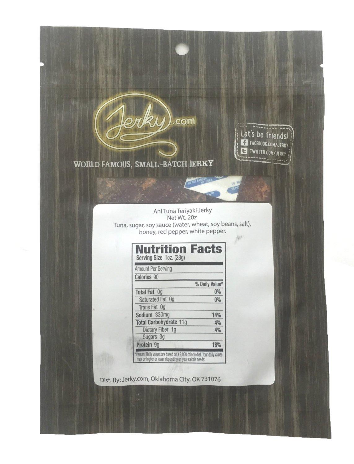 image:imageOriginal All Natural Rainbow Trout Jerky The Freshest and Best Trout Jerky on the Market 100 Whole Muscle Rainbow Trout No Added Preservatives No Added Nitrates and No Added MSG 175 oz bagAhi Tuna