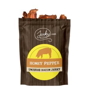Jalapeno Bacon Jerky – 3 PACK – Made with REAL Bacon and Spicy Jalapenos – World Famous, Small Batch Jerky – 5.25 oz. total(Honey Pepper)