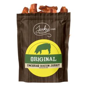Jalapeno Bacon Jerky – 3 PACK – Made with REAL Bacon and Spicy Jalapenos – World Famous, Small Batch Jerky – 5.25 oz. total(Original)